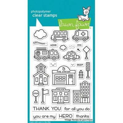 Lawn Fawn Clear Stamps - Village Heroes